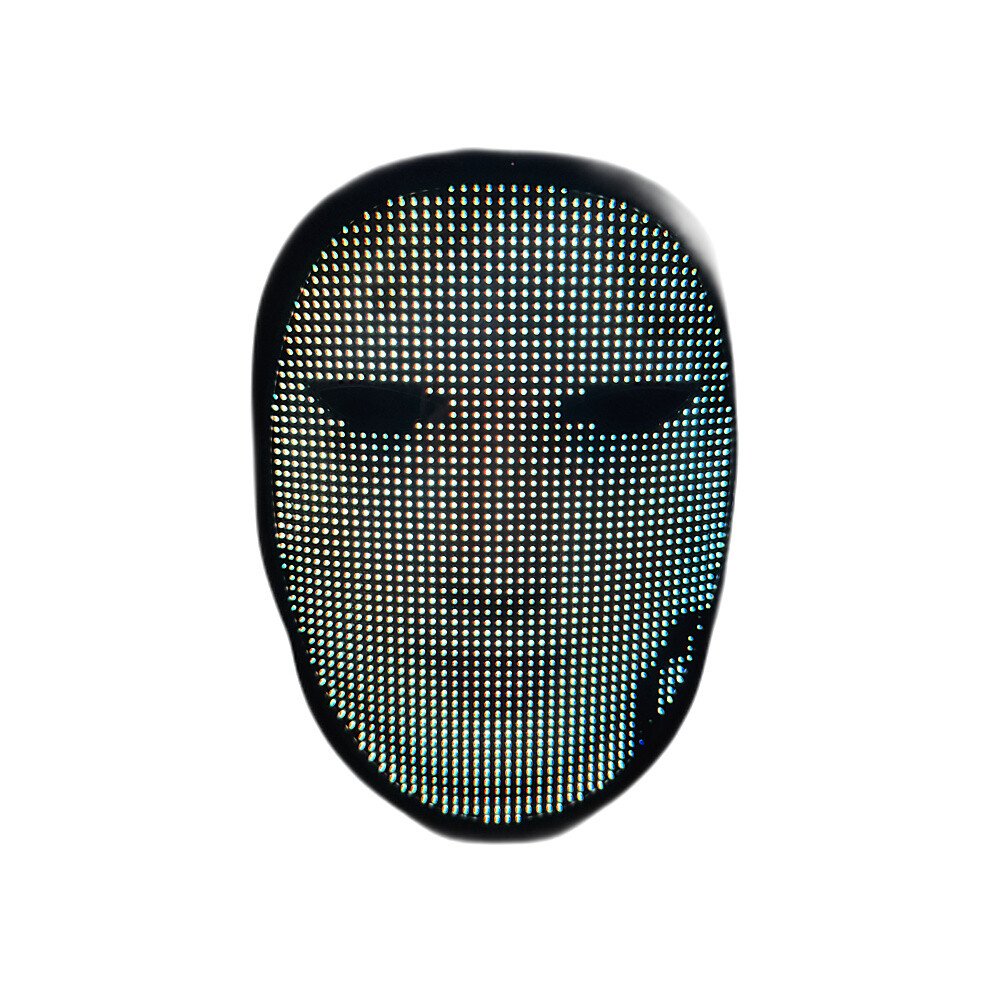 IMG_2141 Depointer Life LED mask with Bluetooth saderīgu lietotni, pielāgojama spīgulīšu maska, unisex pieaugušajiem