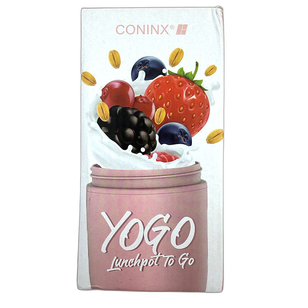 IMG_2280 Coninx Muesli Tumbler - Jogurta kausi uz līdzi ņemšanai ar 2 atsevišķām nodalījumiem - Universāls trauks darbam, skolai, bērnudārzam (melns)