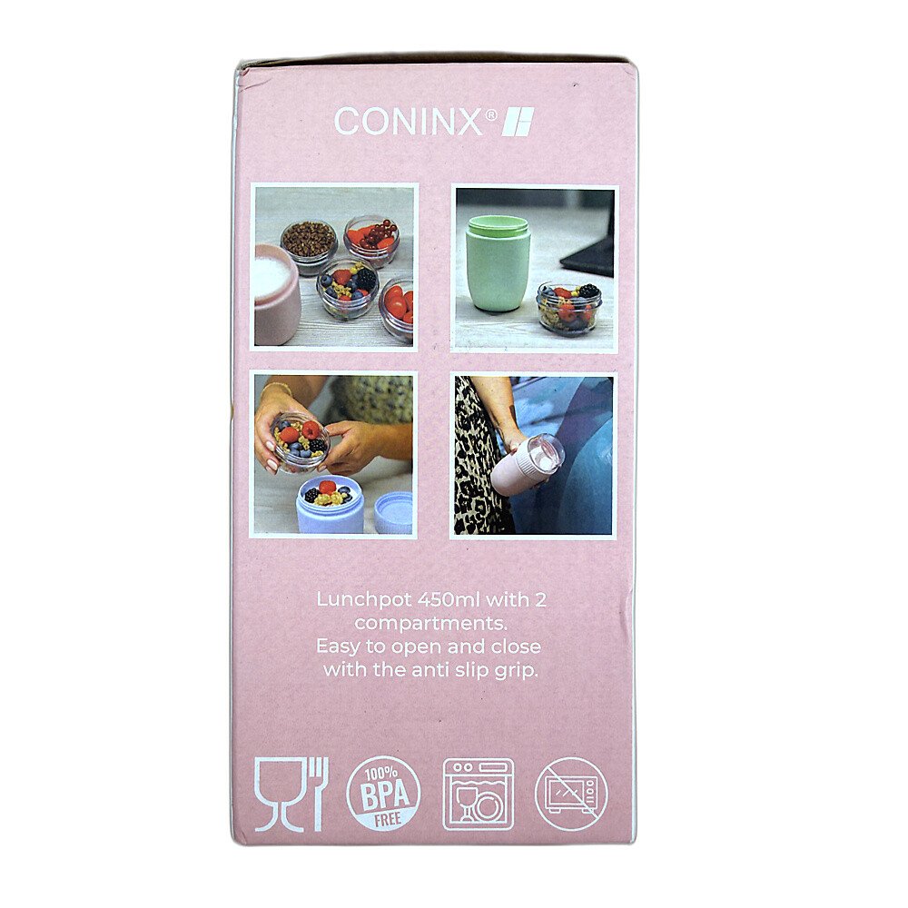 IMG_2281 Coninx Muesli Tumbler - Jogurta kausi uz līdzi ņemšanai ar 2 atsevišķām nodalījumiem - Universāls trauks darbam, skolai, bērnudārzam (melns)