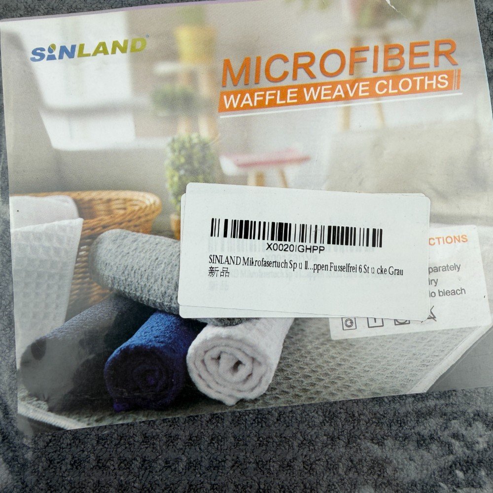 SINLAND_mikro__iedras_dvie_u_komplekts_m-1 SINLAND mikrošķiedras dvieļu komplekts mazgāšanai un tīrīšanai, 6 gabali, pelēki un melni