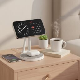 XLayer MagFix Pro 2 in 1 Apple bezvadu uzlādes stacija, saderīga ar MagSafe, magnētiska, ātra bezvadu uzlāde iPhone 17/16/15/14/13/12/11 Pro Max Plus, AirPods