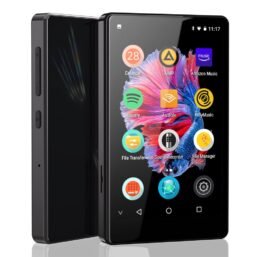 Bluetooth MP3 atskaņotājs ar Spotify Kids, Spotify, Audible, noņemamu navigatoru, 4 collu (≈ 10 cm) IPS ekrānu, portatīvais MP4 mūzikas atskaņotājs līdz 256GB