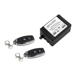 DC 12V 1CH 433Mhz RF Bezvadu Relē Modulis Tālvadības Slēdzis 2 Gudrie Raidītāji ar Saņēmēju Ieejas Kontrolei, Auto Apgaismojumam 164ft Garš (2 relēji)