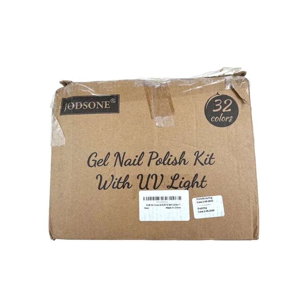IMG_2986-background-removed JODSONE Gēla nagu laka komplekts ar UV gaismu 32 krāsu gēla laku + 4 funkcionālas līmes pudeles komplekts, kas atvieglo manikīra rīkus, dāvanas sievietēm
