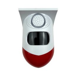 Saules skaņas strobe gaismas trauksmes sistēma ar kustību detektoru, CT80S bezvadu ūdensizturīgā trauksmes sensora sistēma 120DB, āra un mājas trauksmes sistēmai