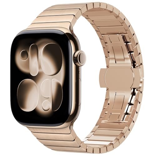 NewWays nerūsējošā tērauda siksniņa Apple Watch sērijām (gold) NewWays nerūsējošā tērauda siksniņa Apple Watch sērijām (gold)